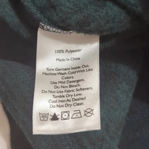 Eddie Bauer Quest Fleece 1/4-Zip - Solid, Color Dark Green/Black Size S - Picture 14 of 14